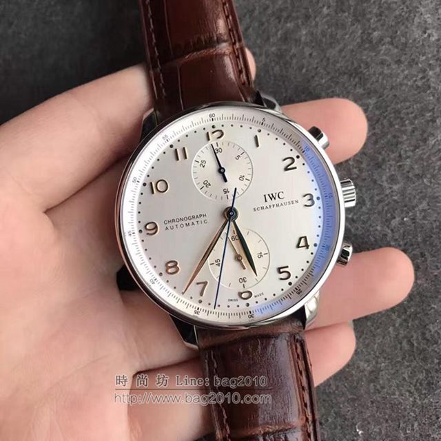 IWC手錶 複刻版萬國葡計 自動機械計時萬國男表 萬國高端男士腕表  hds1664